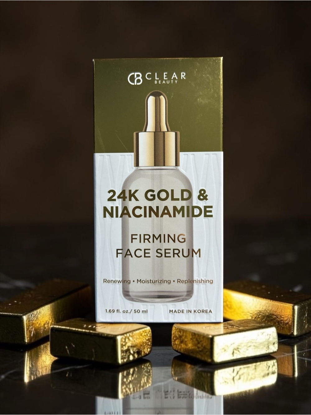 Clear Beauty 24K Gold & Niacinamide Firming Face Serum -